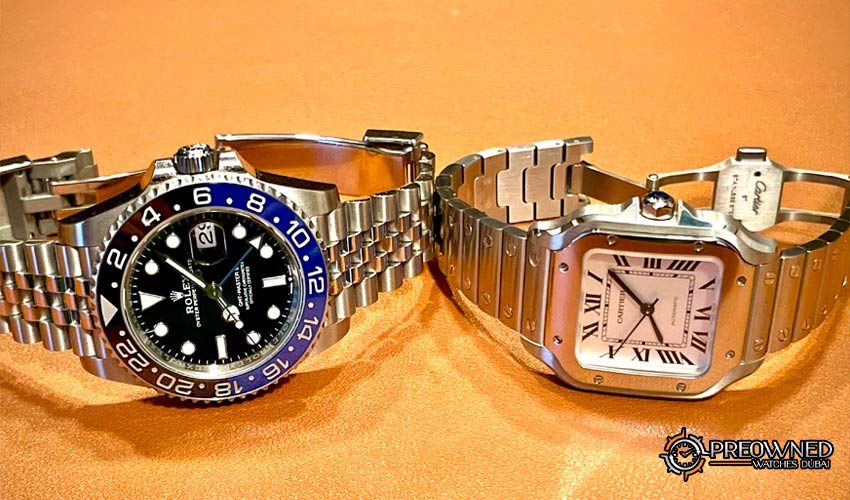 Rolex and Cartier watches